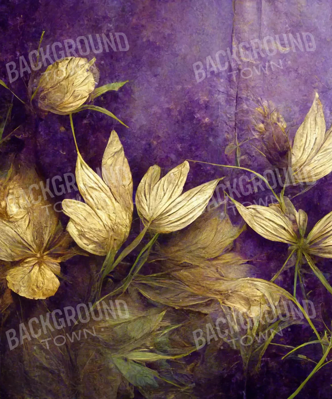 Purple Floral Backdrop for Photography