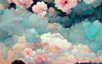 Floral Sky 14’X9’ Ultracloth (168 X 108 Inch) Backdrop