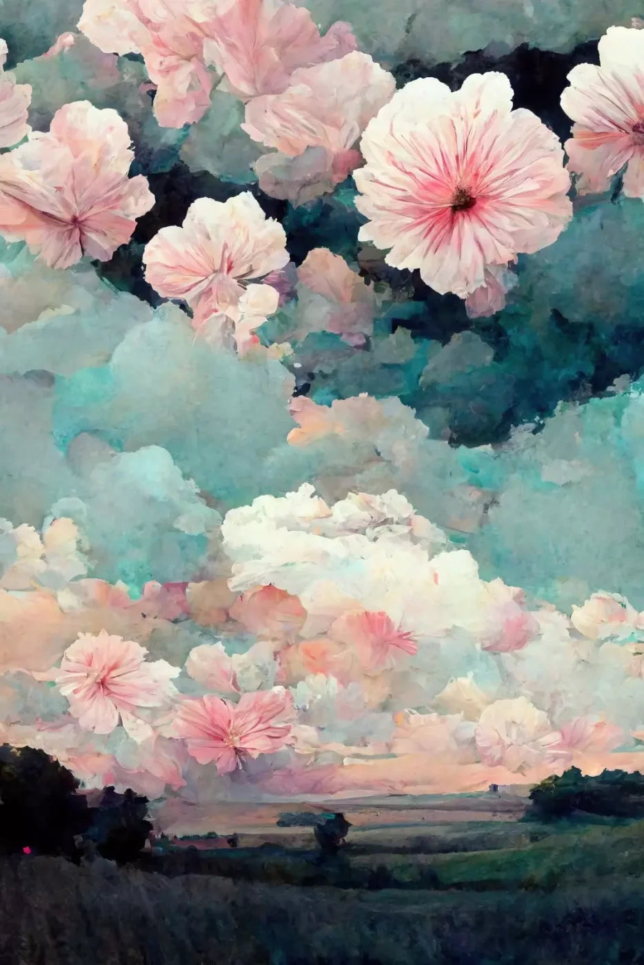 Floral Sky Backdrop