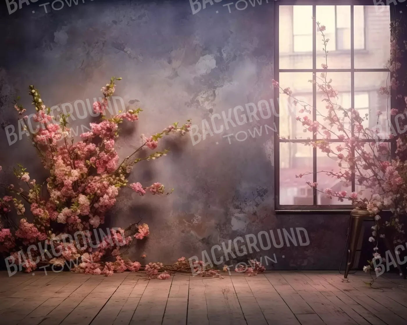 Floral Studio 2 10X8 Fleece ( 120 X 96 Inch ) Backdrop