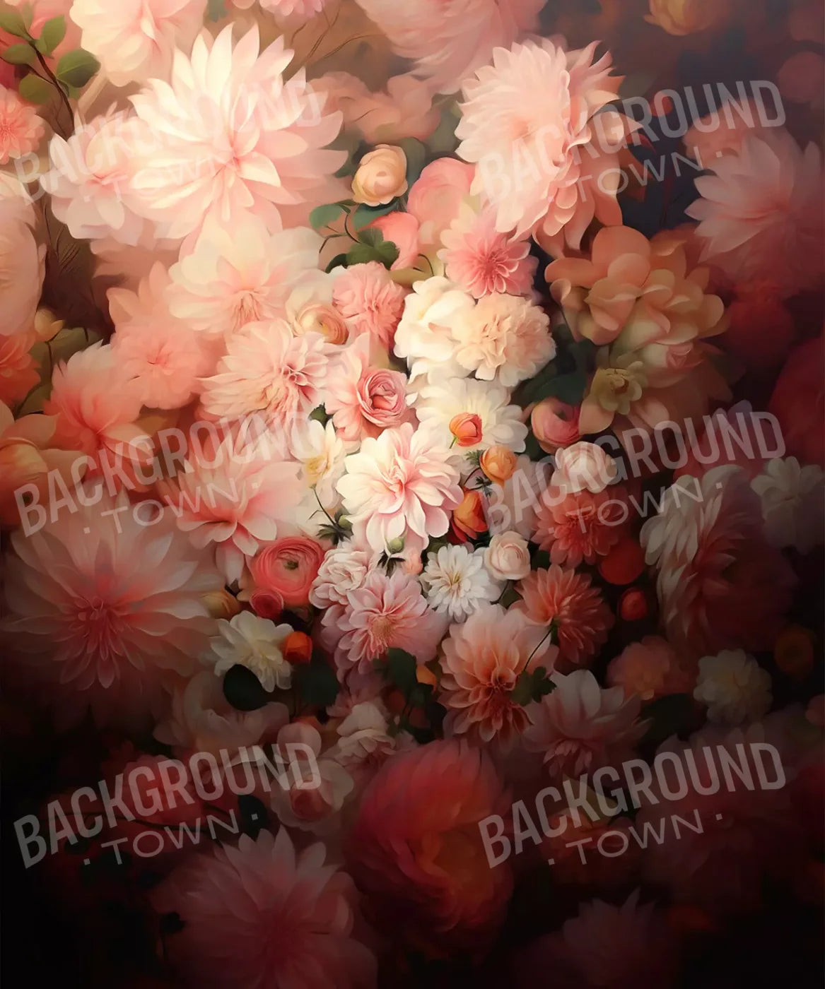 Floral Vintage 10’X12’ Ultracloth (120 X 144 Inch) Backdrop