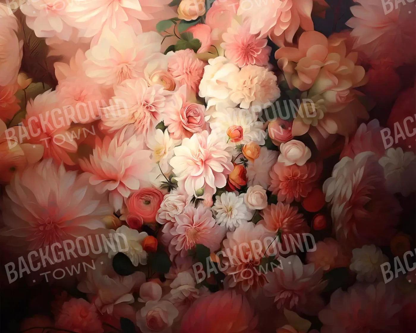 Floral Vintage 10’X8’ Fleece (120 X 96 Inch) Backdrop