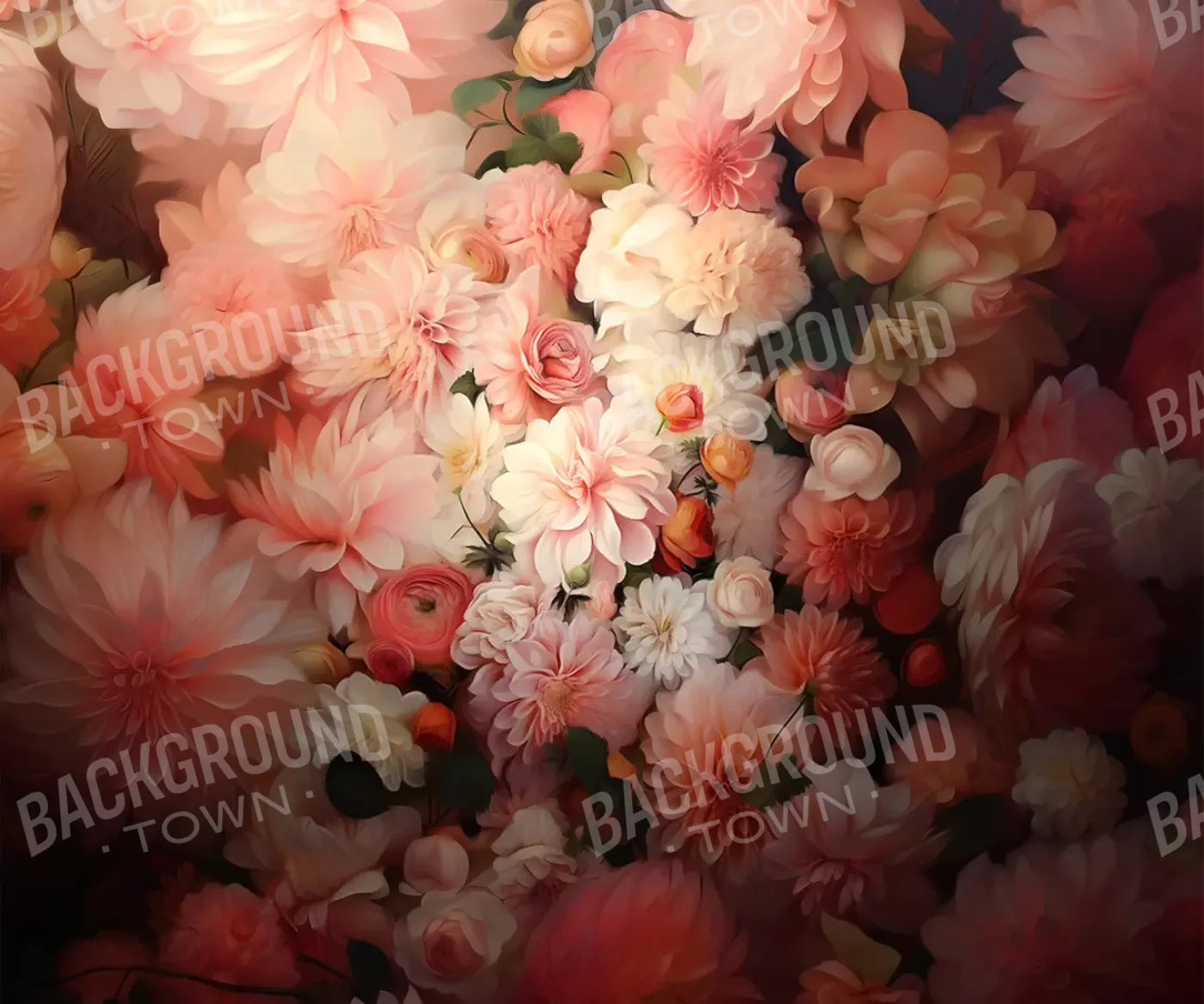 Floral Vintage 5’X4’2 Fleece (60 X 50 Inch) Backdrop