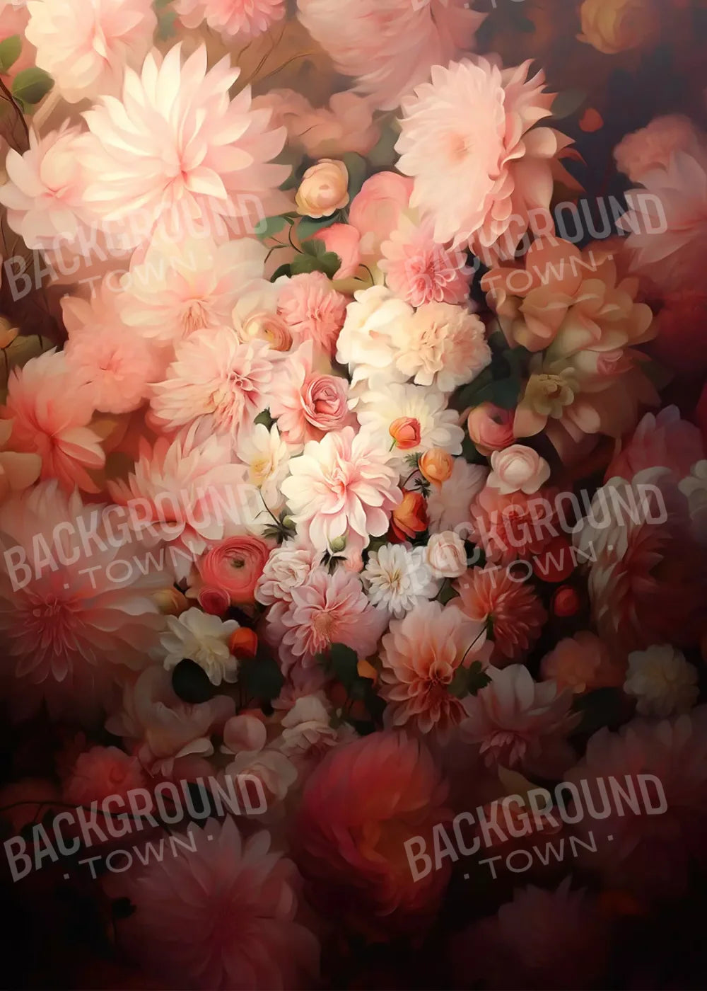 Floral Vintage 5’X7’ Ultracloth (60 X 84 Inch) Backdrop