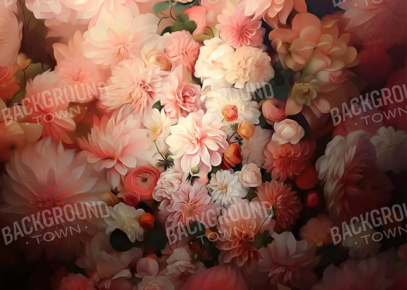 Floral Vintage 7’X5’ Ultracloth (84 X 60 Inch) Backdrop
