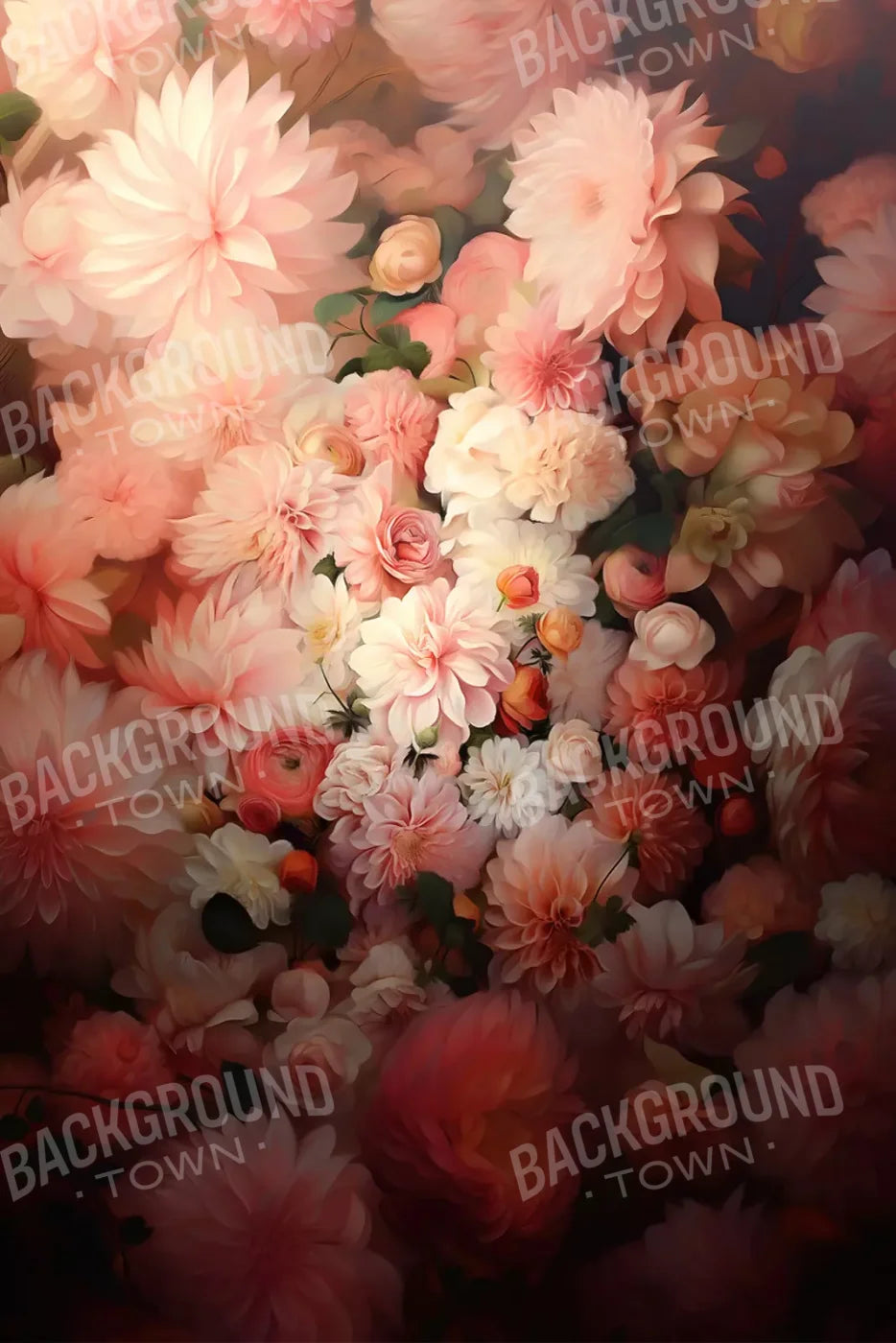 Floral Vintage 8’X12’ Ultracloth (96 X 144 Inch) Backdrop