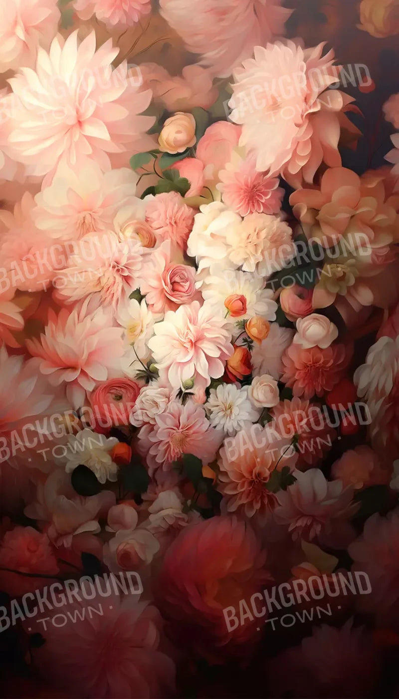 Floral Vintage 8’X14’ Ultracloth (96 X 168 Inch) Backdrop