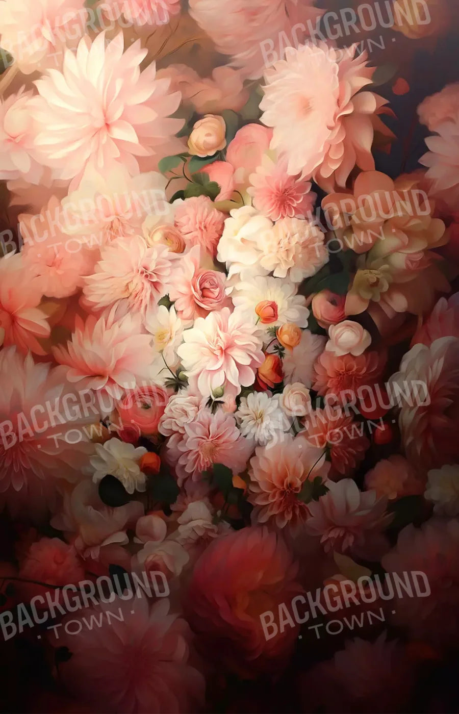 Floral Vintage 9’X14’ Ultracloth (108 X 168 Inch) Backdrop