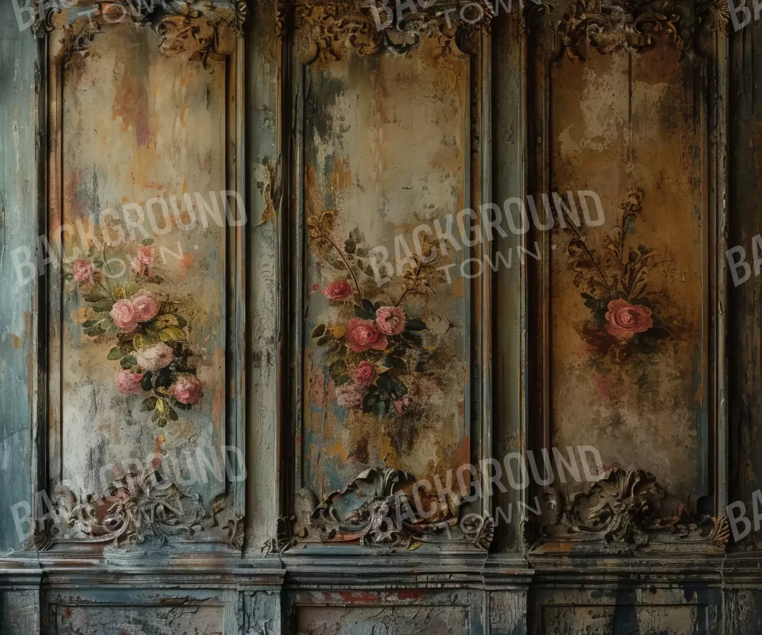 Floral Wall 5’X4’2 Fleece (60 X 50 Inch) Backdrop