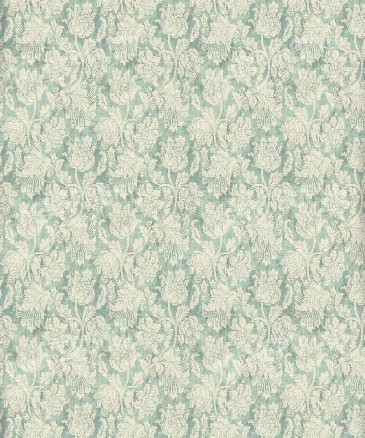 Green Damask Backdrop for Photography