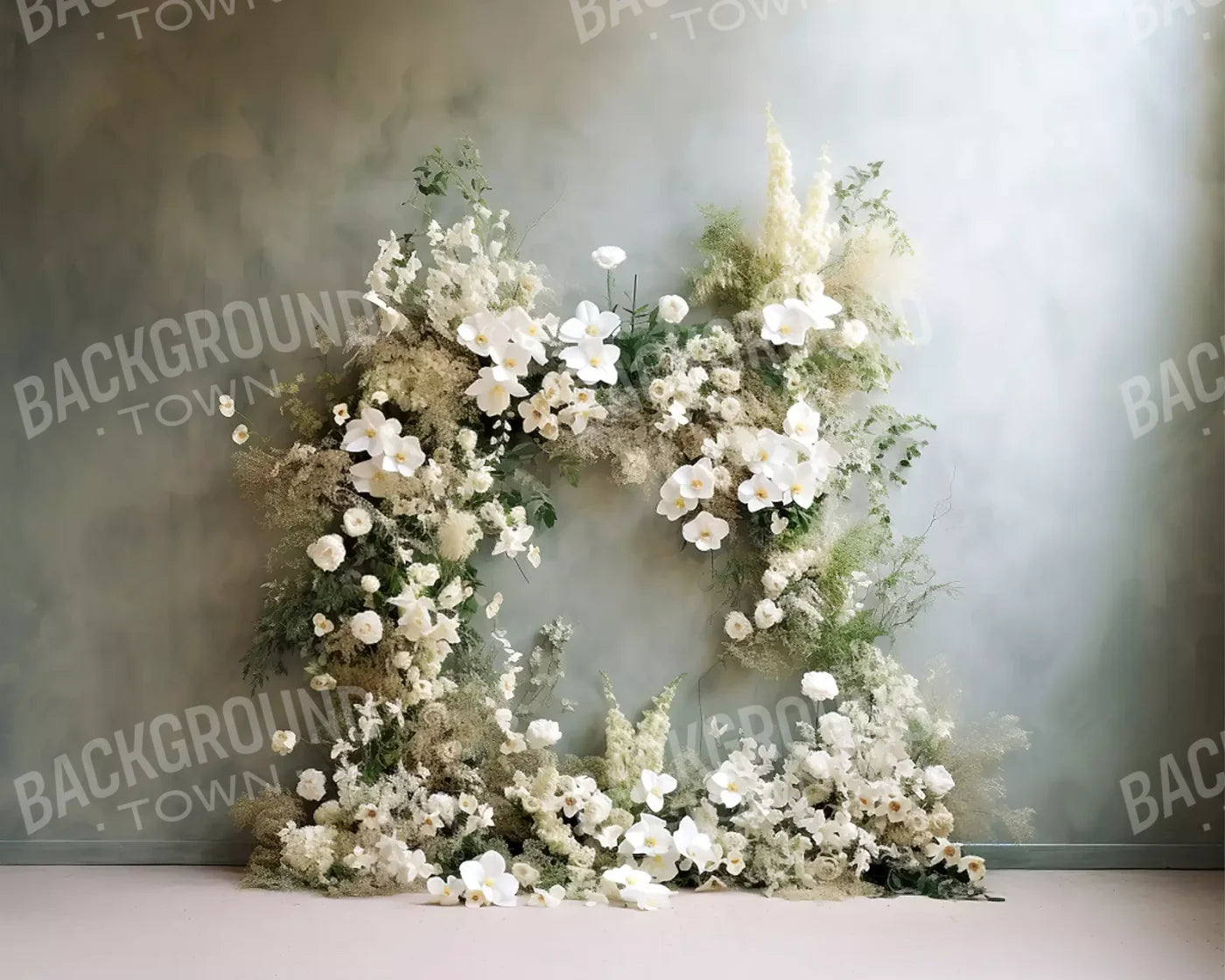 Flower Arch 10’X8’ Fleece (120 X 96 Inch) Backdrop