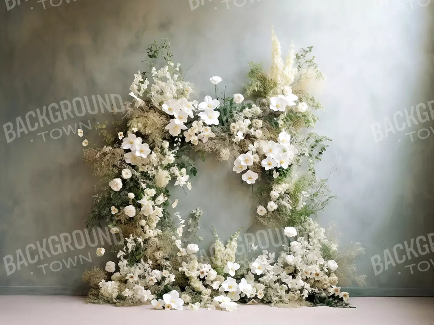 Flower Arch 6’8X5’ Fleece (80 X 60 Inch) Backdrop