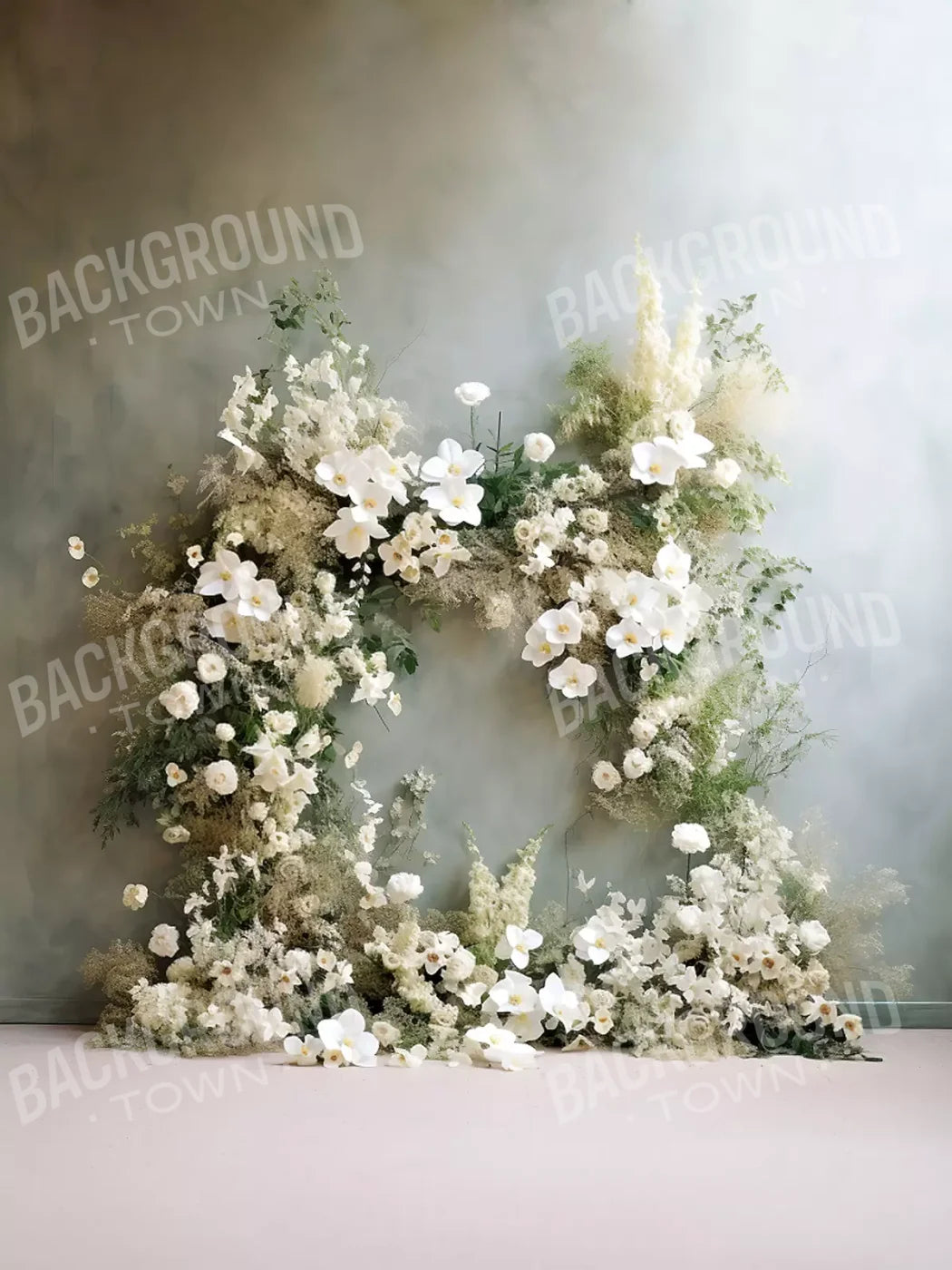 Flower Arch 6’X8’ Fleece (72 X 96 Inch) Backdrop