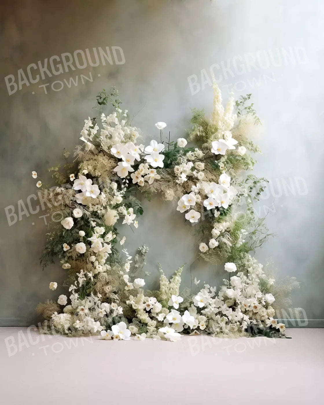 Flower Arch 8’X10’ Fleece (96 X 120 Inch) Backdrop