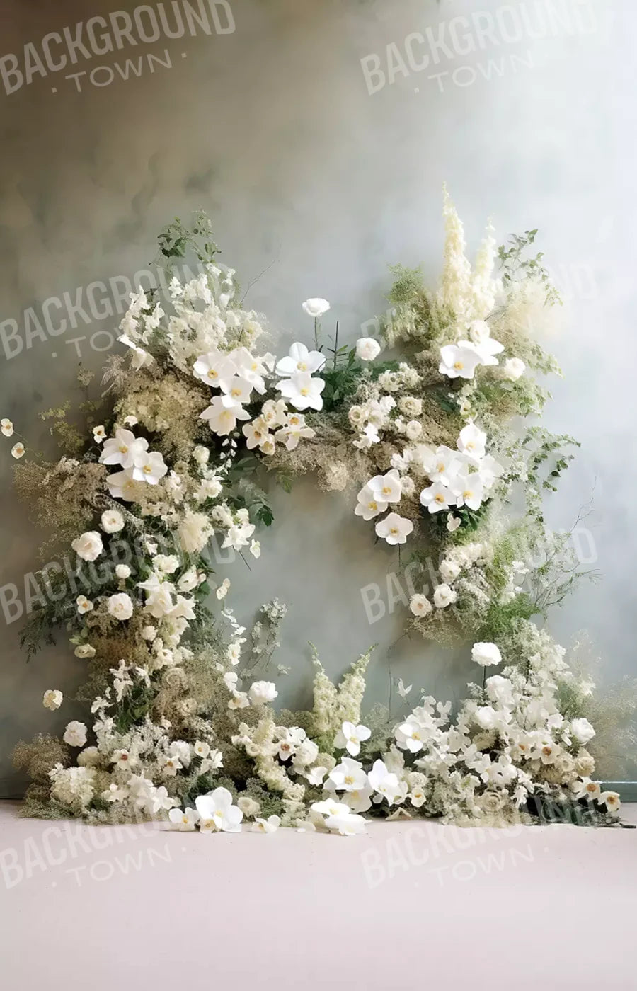 Flower Arch 9’X14’ Ultracloth (108 X 168 Inch) Backdrop