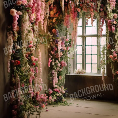 Flower Garland Room 10’X10’ Ultracloth (120 X Inch) Backdrop