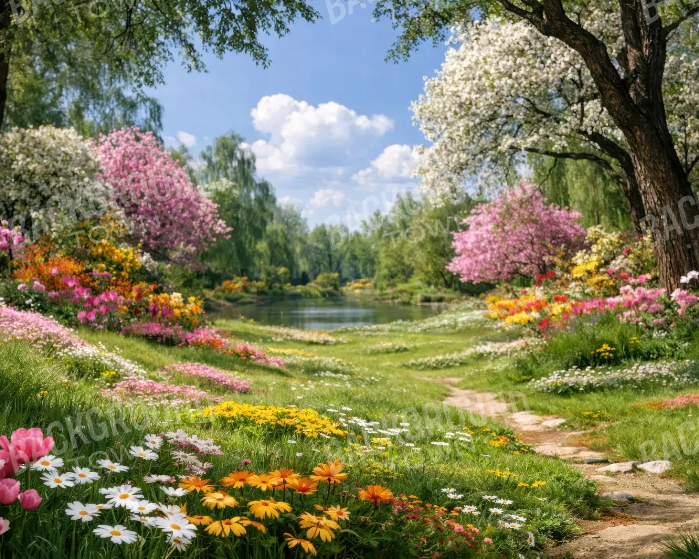 Flower Meadow 10’x8’ Fleece (120 x 96 inch) Backdrop