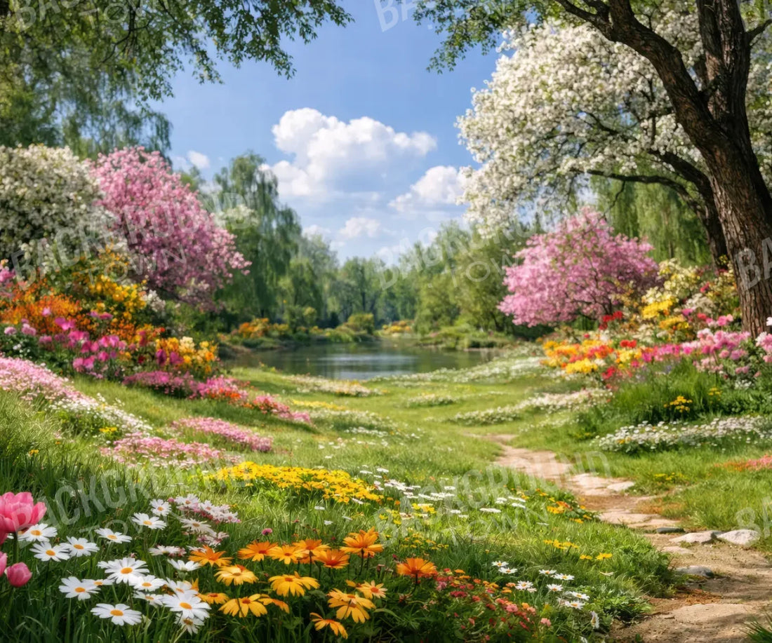 Green Pink Yellow Orange White Blue  Backdrop for Photography