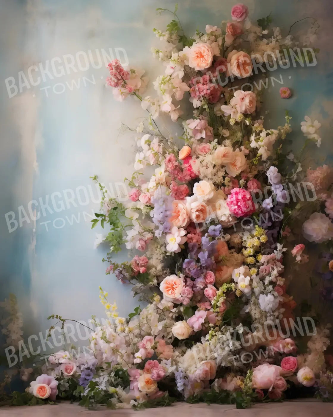 Flower Tower III 8’x10’ Fleece (96 x 120 inch) Backdrop