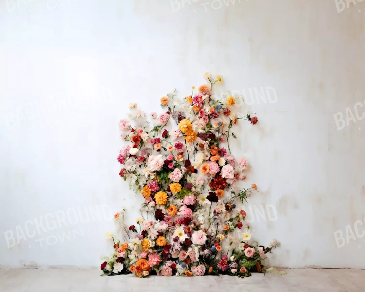 Flower Tower I 10’X8’ Fleece (120 X 96 Inch) Backdrop