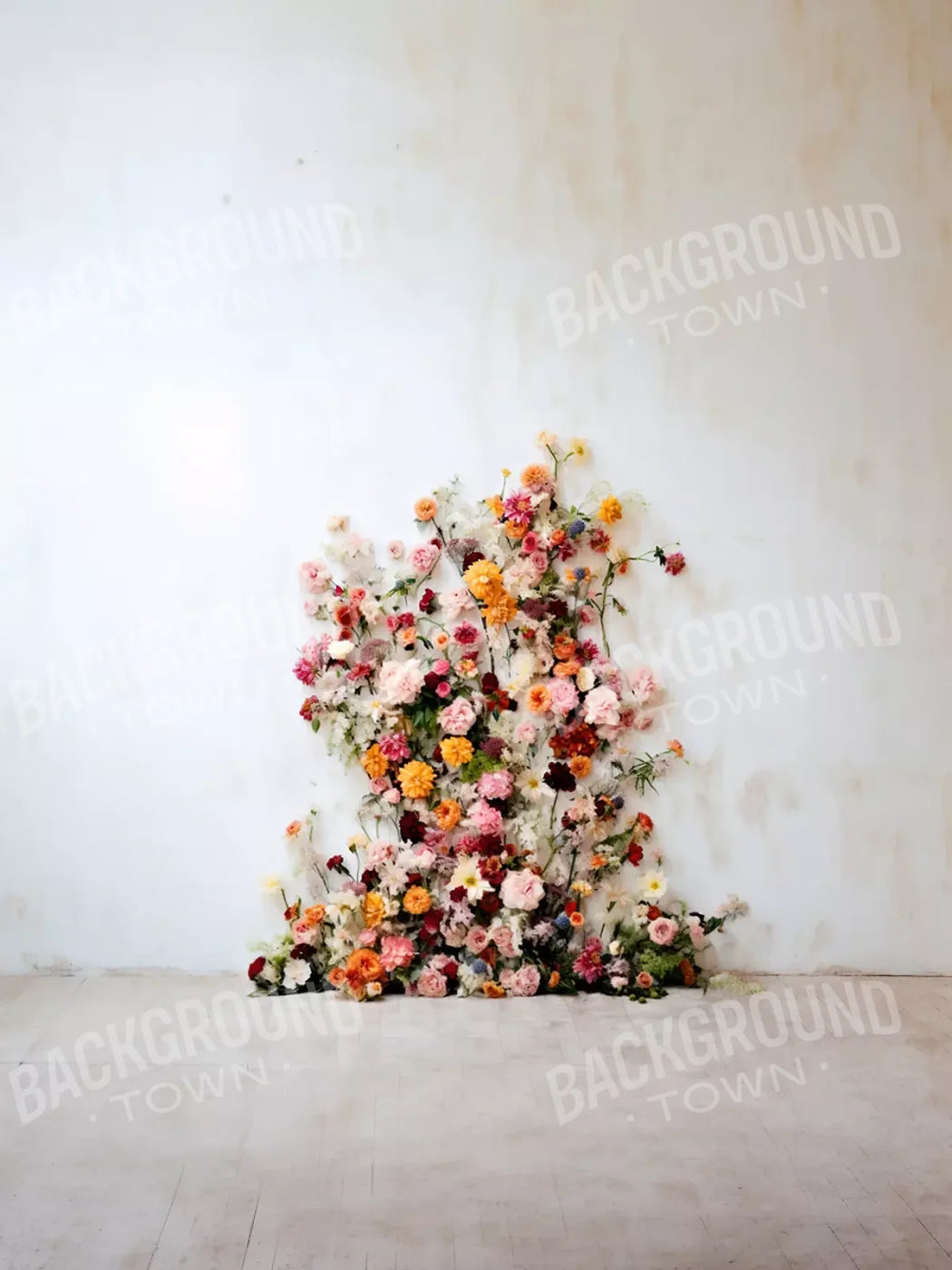 Flower Tower I 5’X6’8 Fleece (60 X 80 Inch) Backdrop