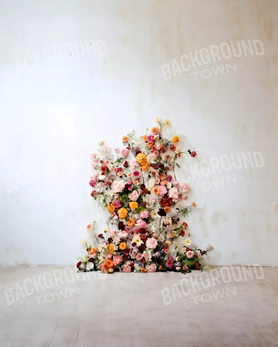Flower Tower I 8’X10’ Fleece (96 X 120 Inch) Backdrop