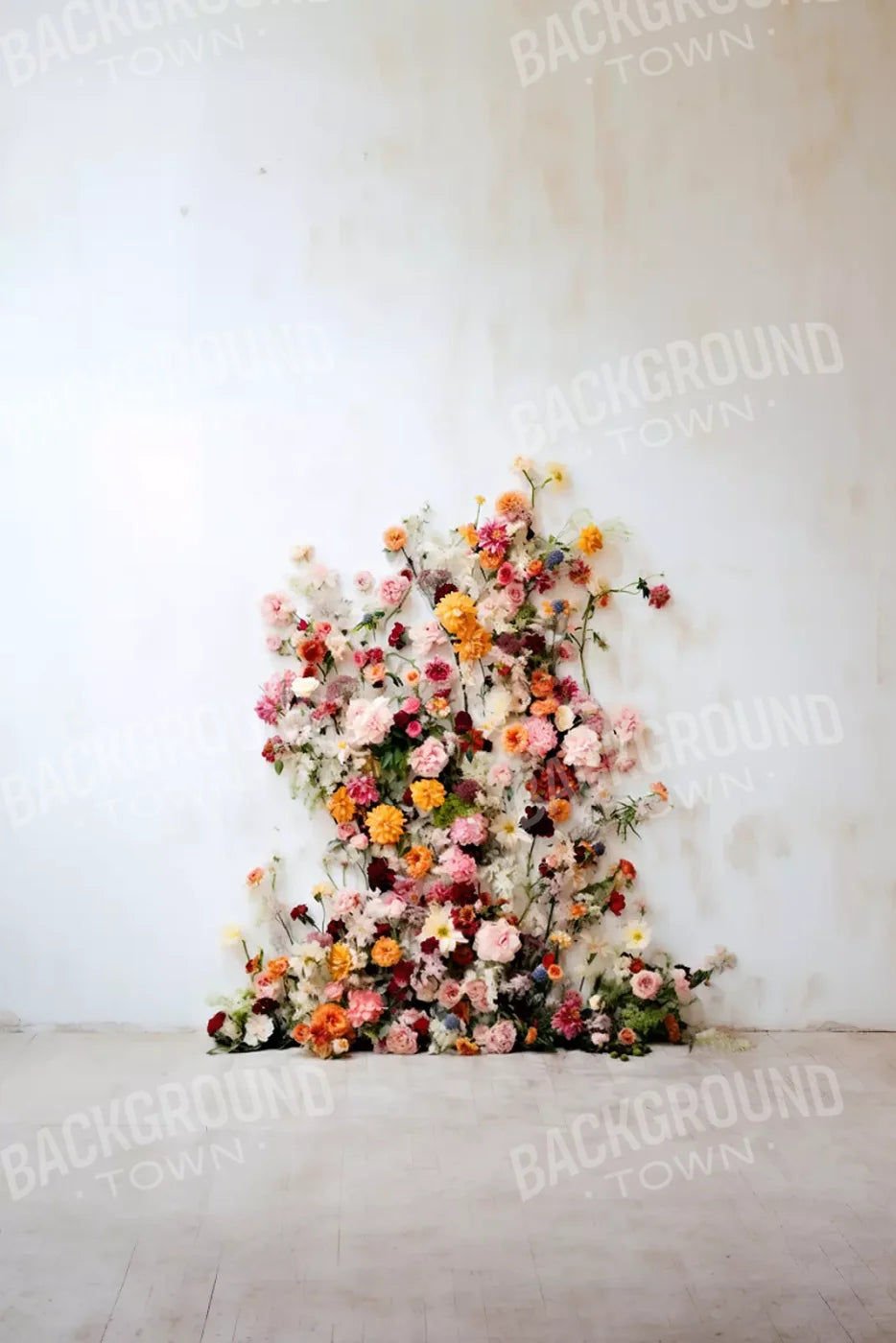 Flower Tower I 8’X12’ Ultracloth (96 X 144 Inch) Backdrop