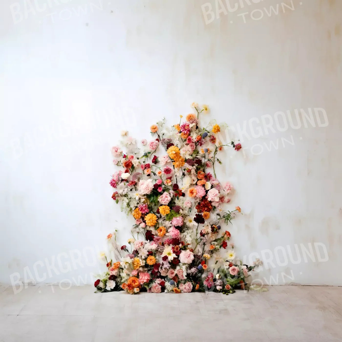 Flower Tower I 8’X8’ Fleece (96 X Inch) Backdrop