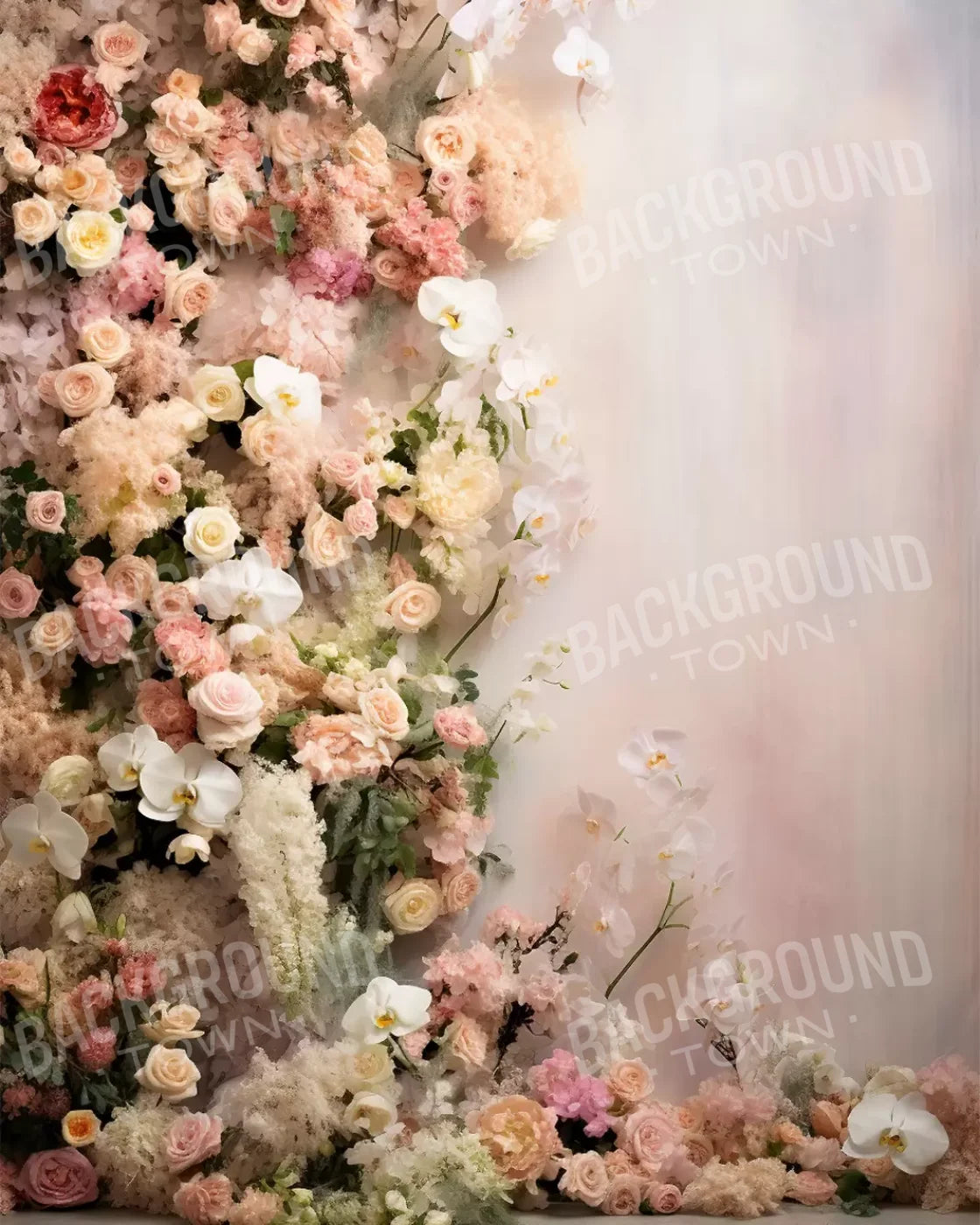 Flower Tower Ii 8’X10’ Fleece (96 X 120 Inch) Backdrop