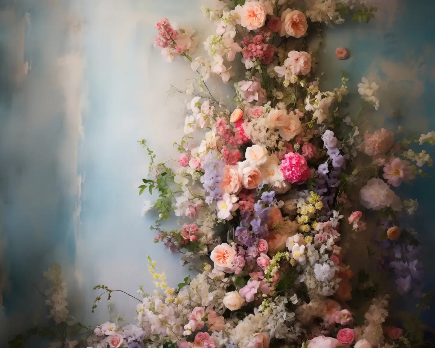 Flower Tower III 10’x8’ Fleece (120 x 96 inch) Backdrop