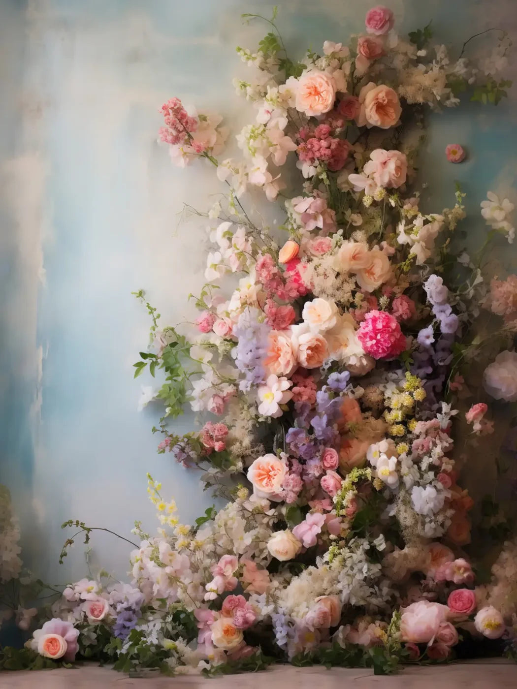 Flower Tower III 6’x8’ Fleece (72 x 96 inch) Backdrop