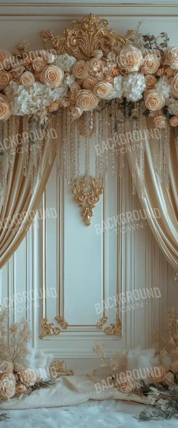 Flowered Alcove 5’X12’ Ultracloth For Westcott X-Drop (60 X 144 Inch) Backdrop
