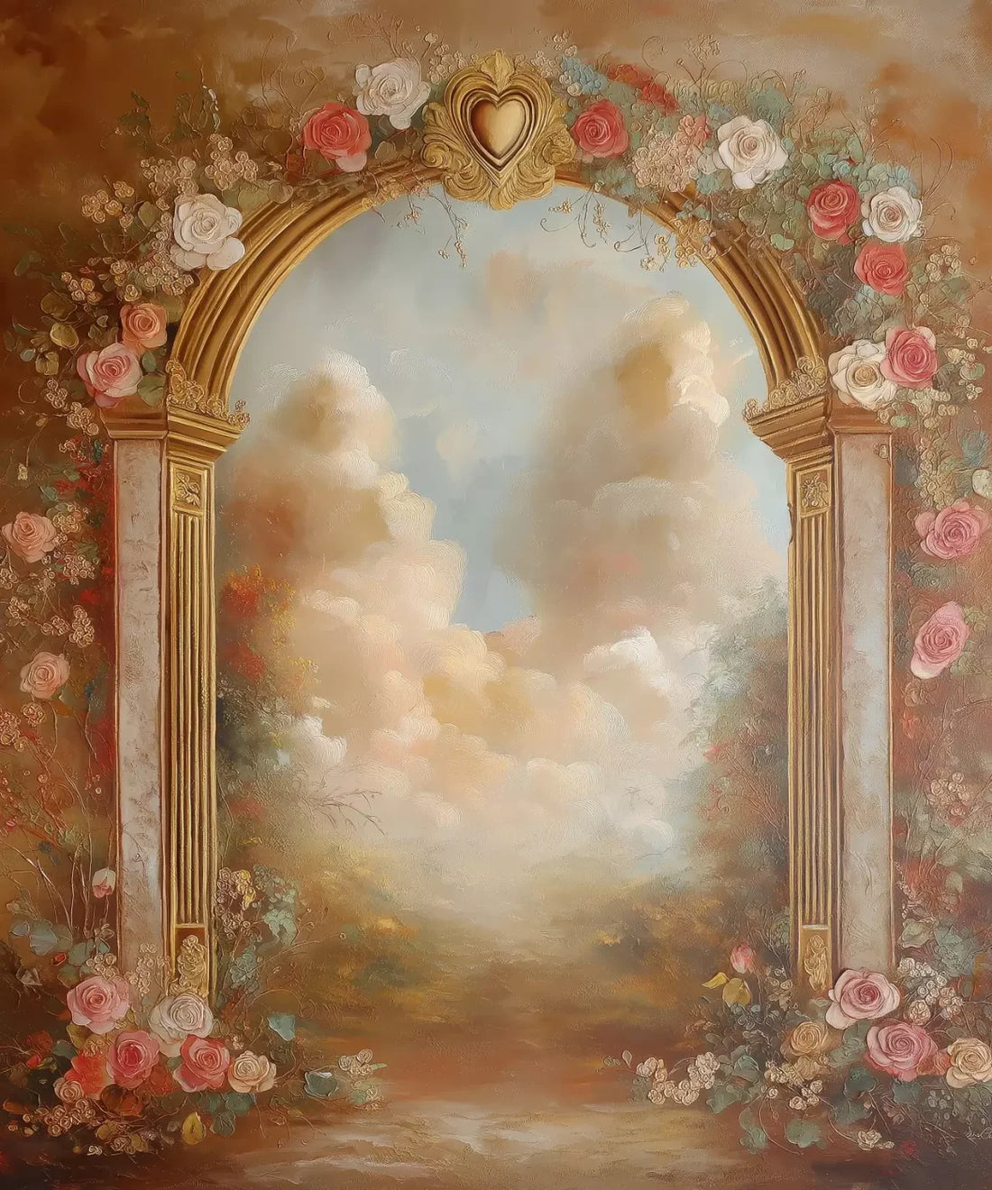 Pink Floral Backdrop for Photography