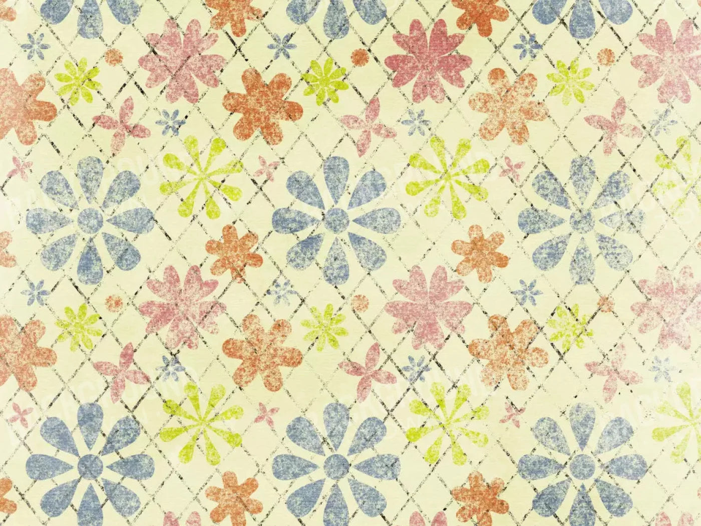Floweret 68X5 Fleece ( 80 X 60 Inch ) Backdrop