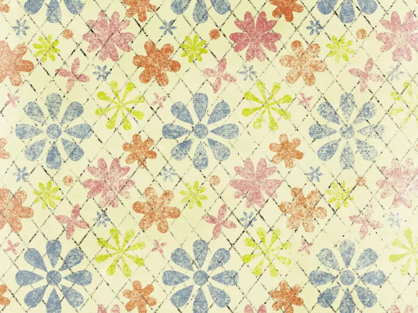 Floweret 68X5 Fleece ( 80 X 60 Inch ) Backdrop