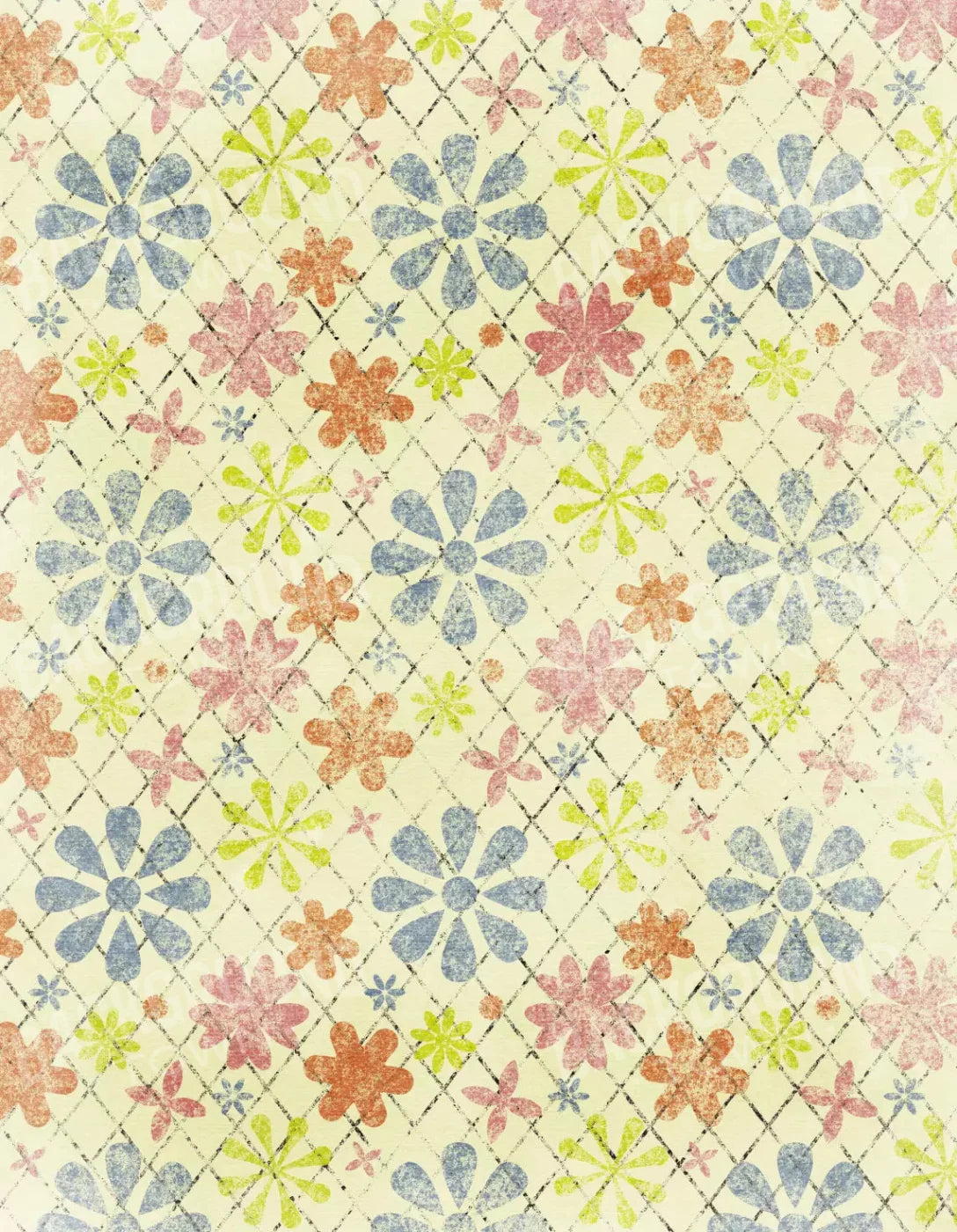 Floweret 6X8 Fleece ( 72 X 96 Inch ) Backdrop