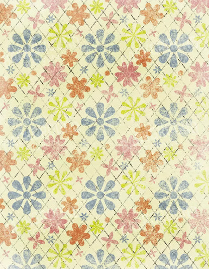 Floweret 6X8 Fleece ( 72 X 96 Inch ) Backdrop