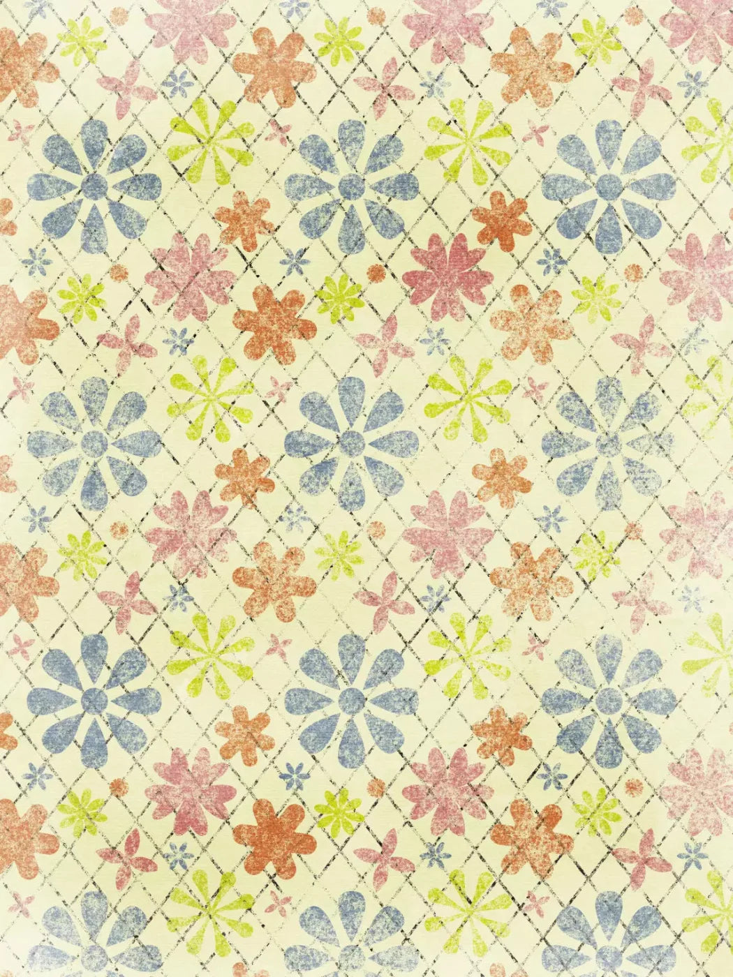 Floweret 8X10 Fleece ( 96 X 120 Inch ) Backdrop