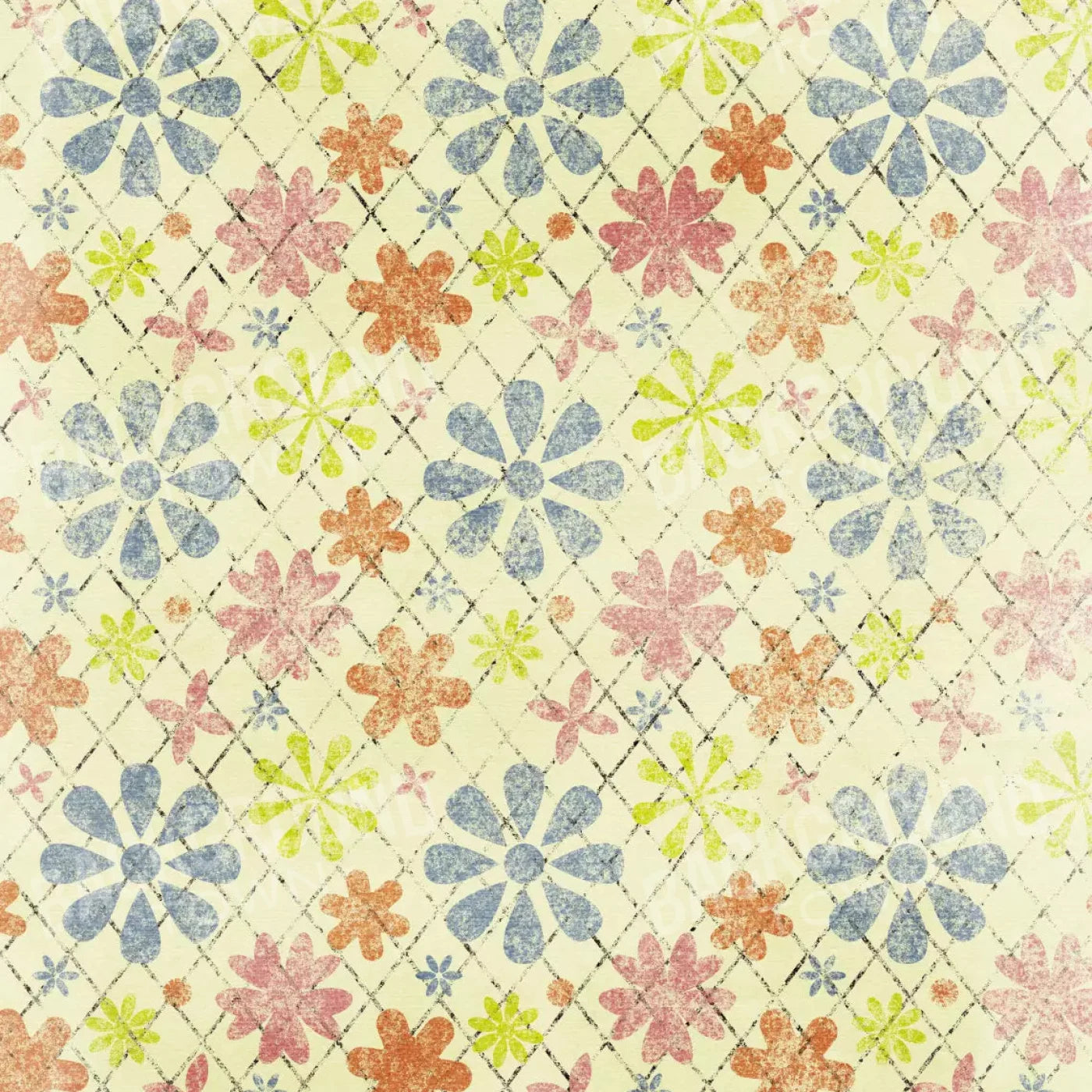 Floweret 8X8 Fleece ( 96 X Inch ) Backdrop