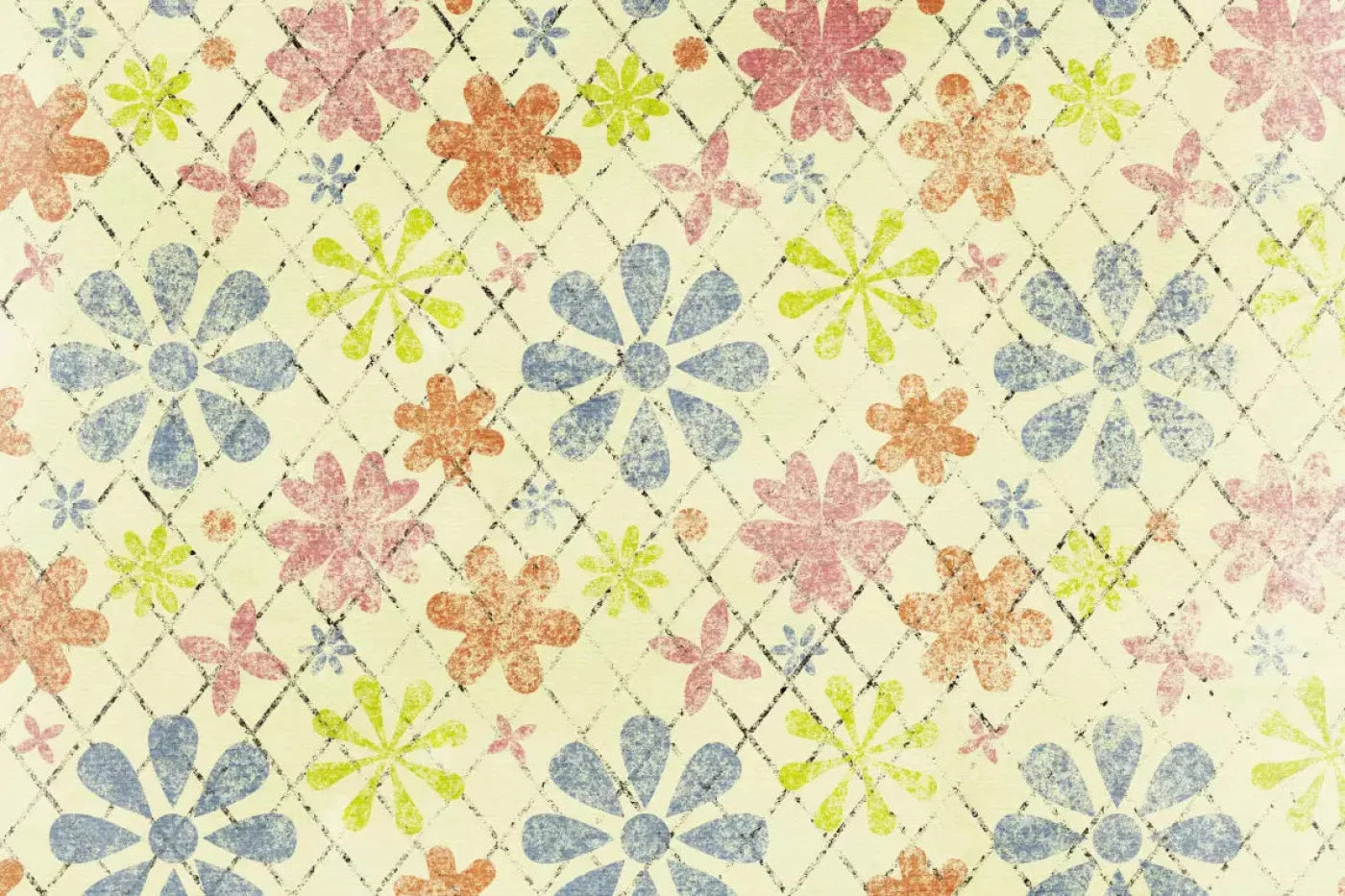 Floweret 5X4 Rubbermat Floor ( 60 X 48 Inch ) Backdrop