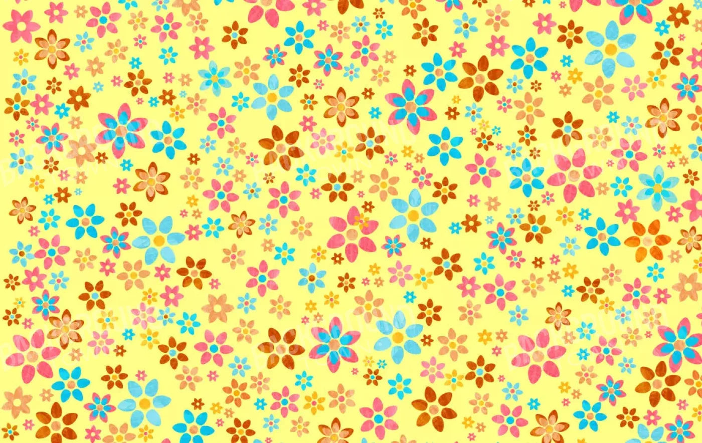 Flowers 16X10 Ultracloth ( 192 X 120 Inch ) Backdrop