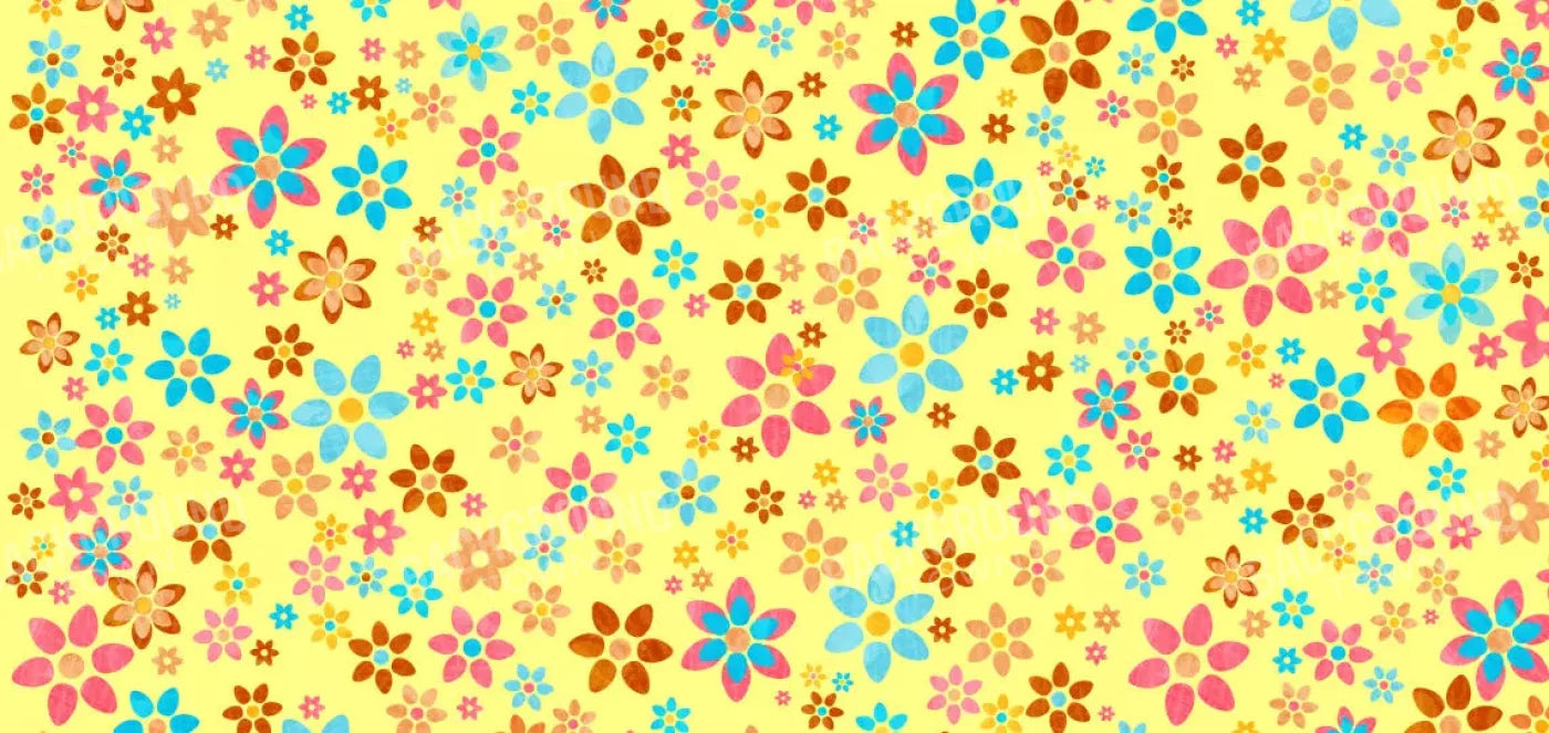 Flowers 16X8 Ultracloth ( 192 X 96 Inch ) Backdrop