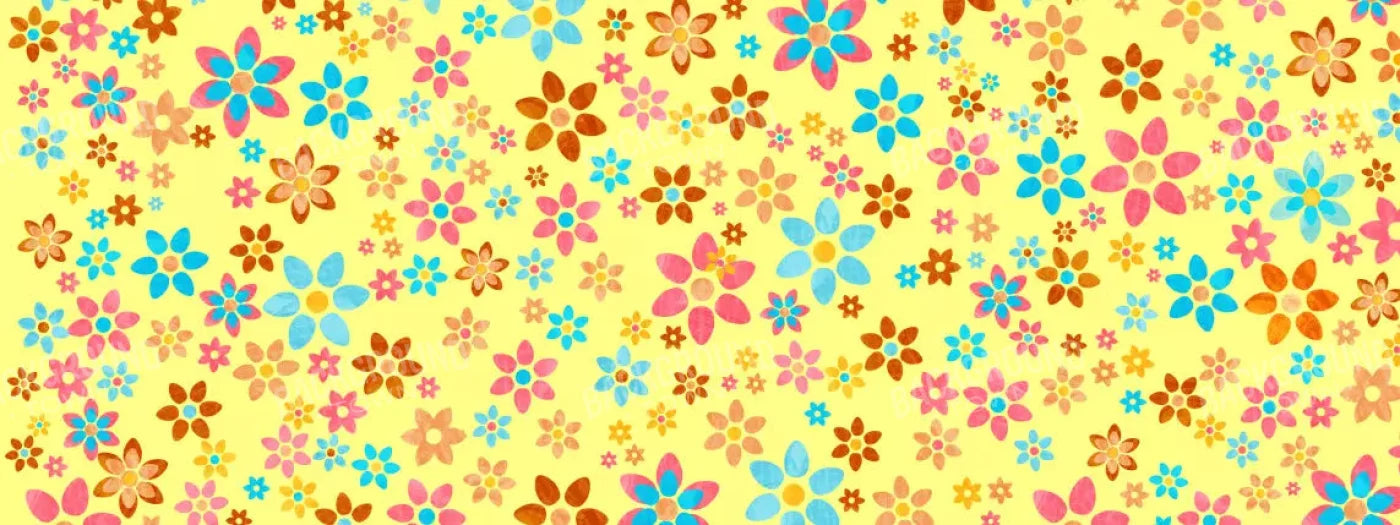 Flowers 20X8 Ultracloth ( 240 X 96 Inch ) Backdrop