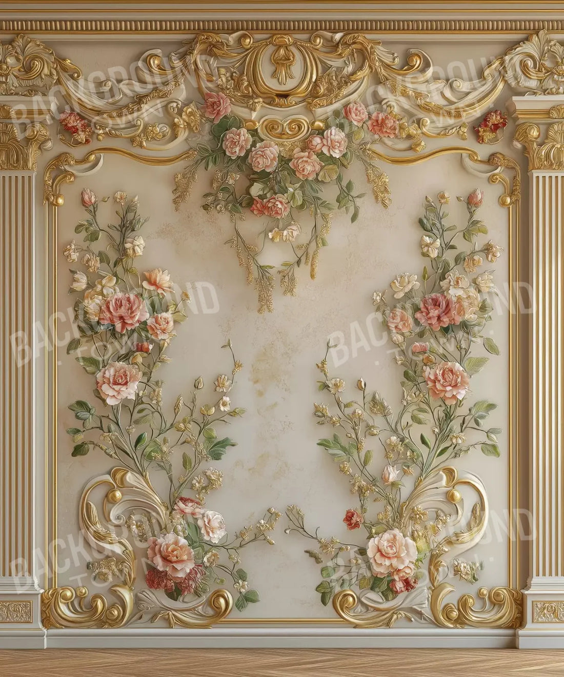 Gold Pink  Backdrop for Photography