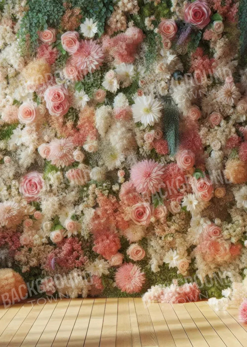 Flowers Everywhere 5’X7’ Ultracloth (60 X 84 Inch) Backdrop