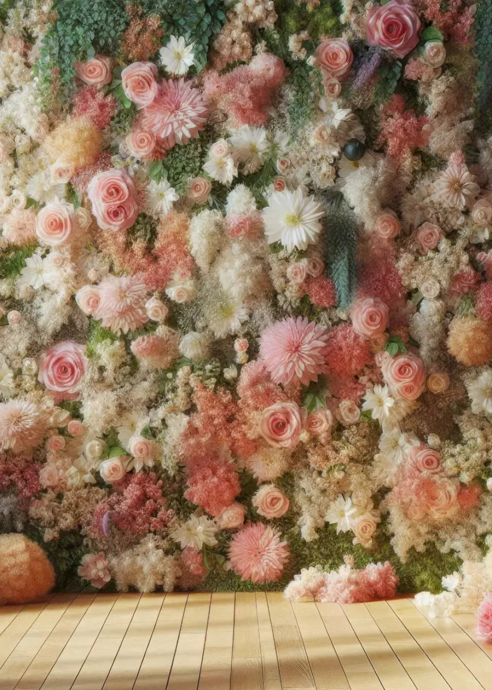 Flowers Everywhere 5’X7’ Ultracloth (60 X 84 Inch) Backdrop