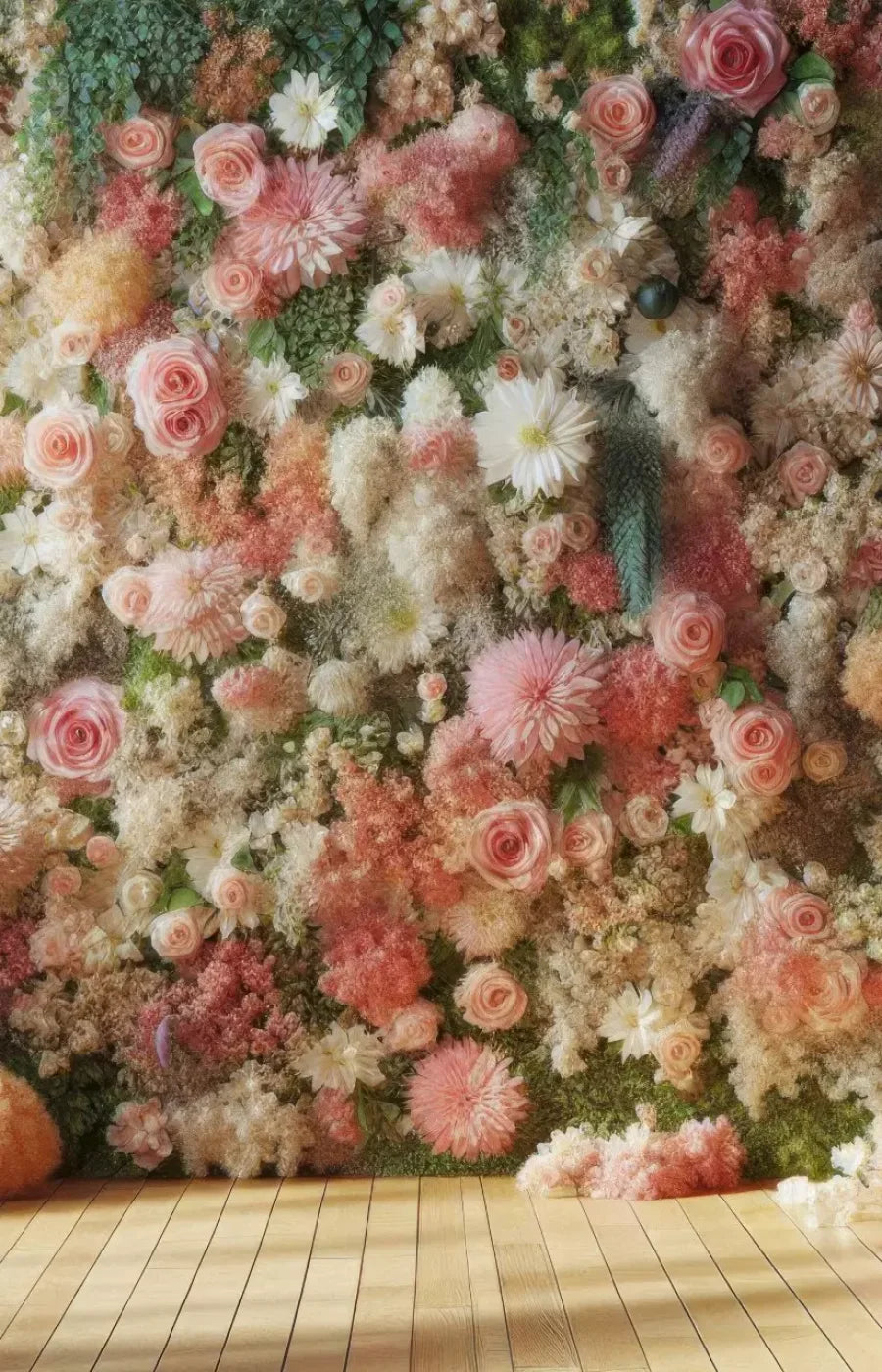 Flowers Everywhere 9’X14’ Ultracloth (108 X 168 Inch) Backdrop