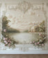 White Green Pink   Backdrop for Photography