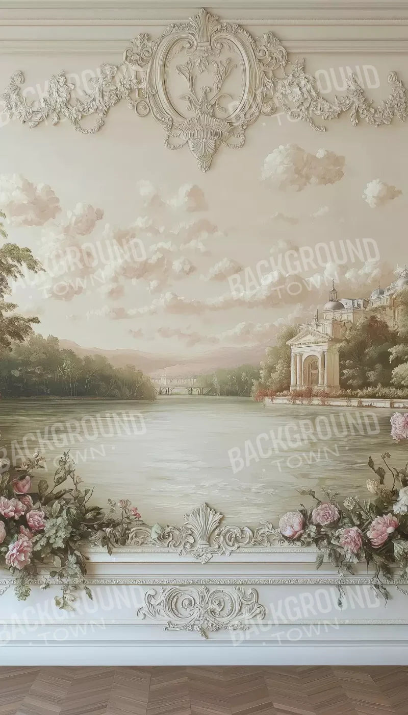 Flowers Spilling Over White Ledge 8’X14’ Ultracloth (96 X 168 Inch) Backdrop