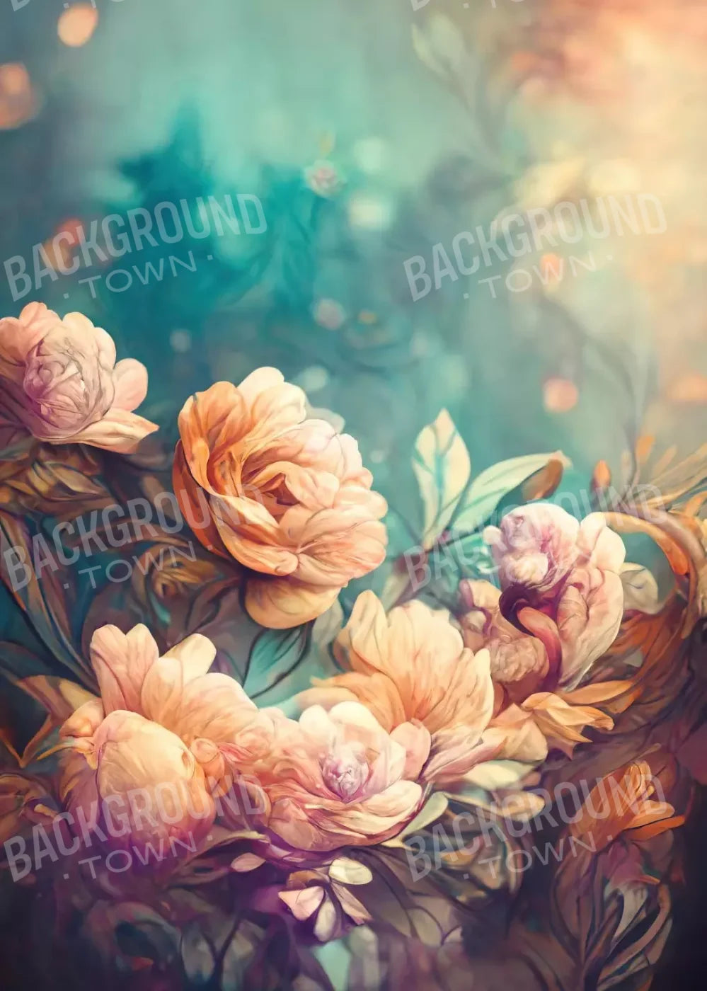 Flowerz 5’X7’ Ultracloth (60 X 84 Inch) Backdrop